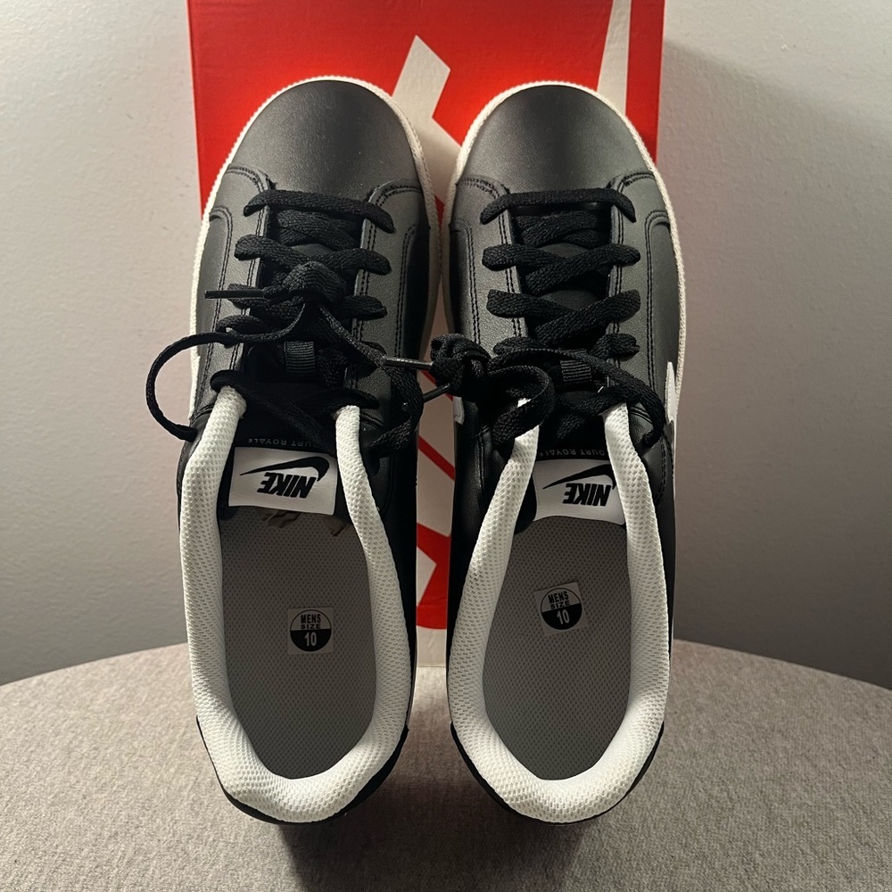 Nike Court Royale Black White Sneaker Men’s Shoe Size 10 749747-010​ - Picture 8 of 11